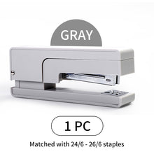 Carregar imagem no visualizador da galeria, M&G 3 cores 360 graus grampeador giratório grampeador de mesa com grampos cinzel afiado para acessórios de papelaria de escritório e escola