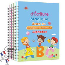 Carregar imagem no visualizador da galeria, Caderno de Prática de Magia de Groove 3D Francês Livro Infantil Números de Aprendizagem Letras Francesas Caligrafia Escrita Livros de Exercícios Presente