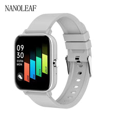 Carregar imagem no visualizador da galeria, Relógio inteligente masculino feminino com suporte a tela sensível ao toque completo monitor de freqüência cardíaca previsão do tempo mostrador personalizado fitness esportivo relógio de pulso digital