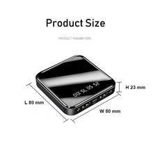 Carregar imagem no visualizador da galeria, Mini power bank usb led 20000 mah ed hd display celular carregador portátil carregamento rápido 2 entradas android para iphone xiaomi