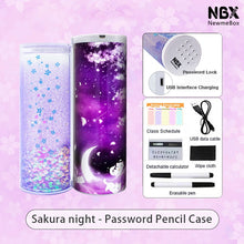 Carregar imagem no visualizador da galeria, Estojos NBX Lápis Senha Desenhos Animados Porta Caneta Caixa de Papelaria de Grande Capacidade Fechadura Codificada Escritório Doméstico Saco de Armazenamento Escola