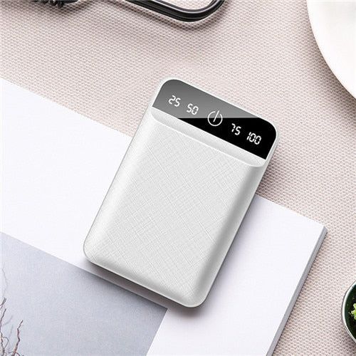 50000 mah mini banco de energia portátil carregador rápido display digital grande capacidade 2 usb powerbank para xiaomi iphone samsung